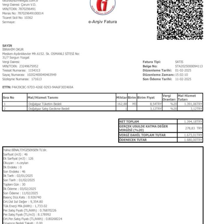 Sürmeligaz Sayaç Değişimi Sonrası Şüpheli Fatura Artışı