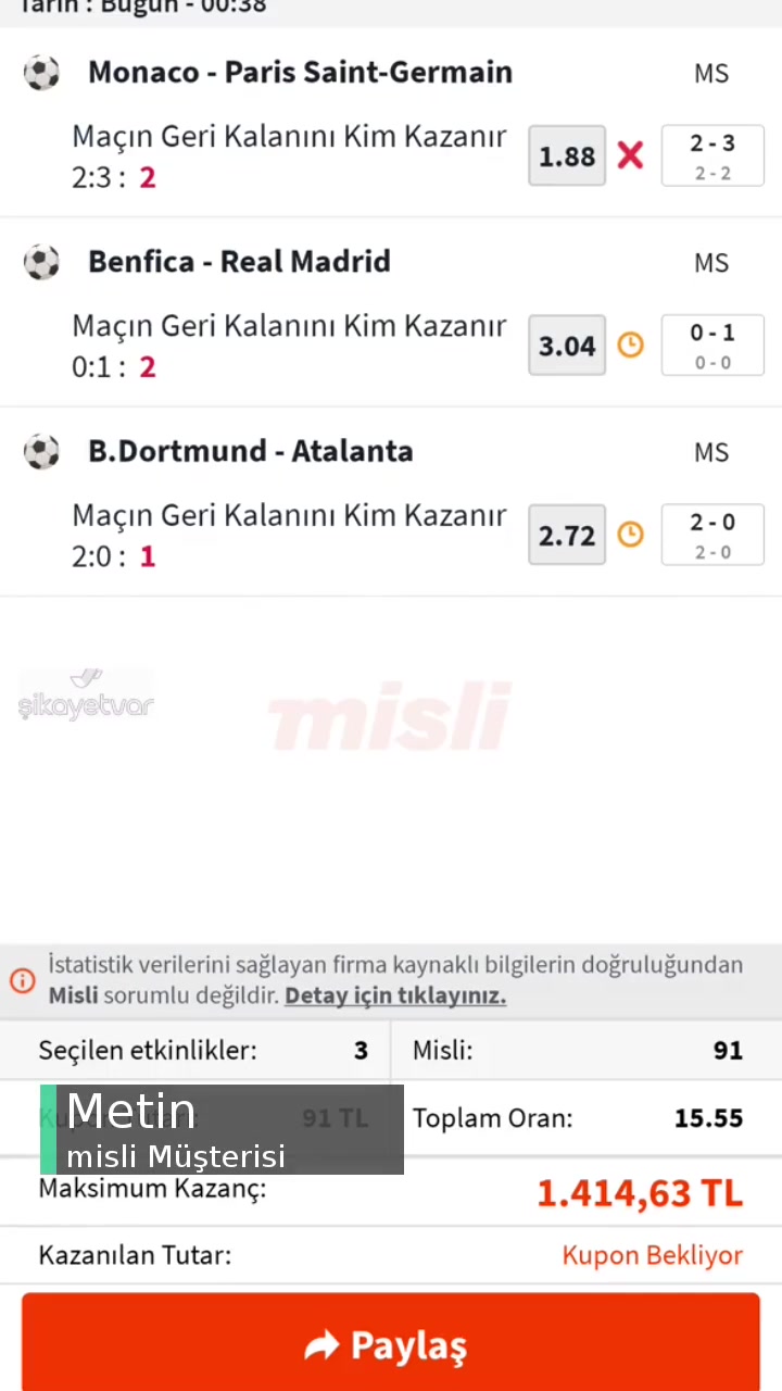 Misli Kupon Saymadı videonun kapak resmi