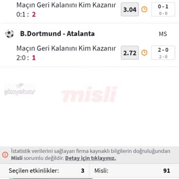 Misli Kupon Saymadı