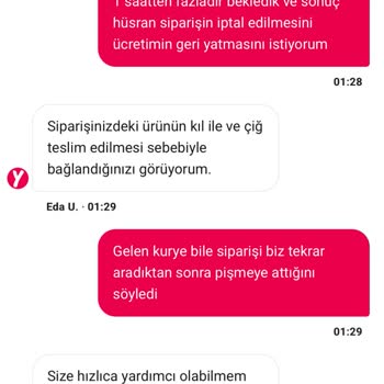 Yemek Sepeti Yardım Merkezi Ve Sipariş Kalitesi Sorunu