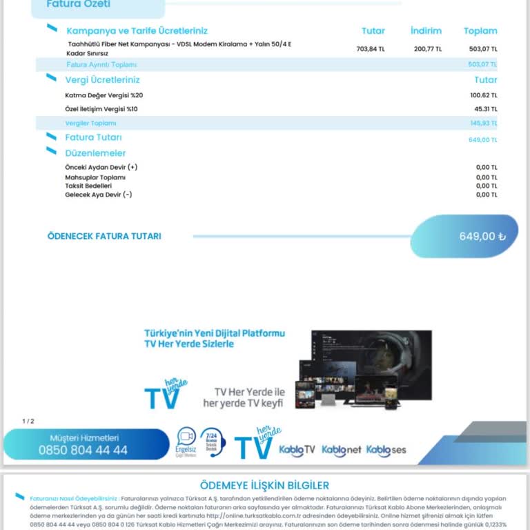Sürekli İnternet Kesintisi Ve Tam Kesinti İçin Ücret İadesi Talebi