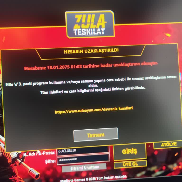 Kalıcı Ban Haksızlığı Ve Hesabımın Açılması Talebi