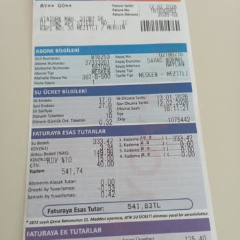 Mezitli'de Emekli Aileyi Şok Eden 776 TL Su Faturası İncelenmesi Talebi