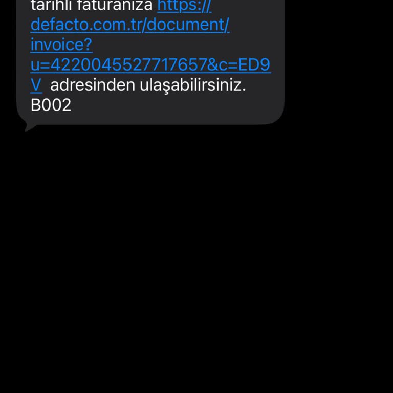 DeFacto Faturası Olmayan SMS Ve Kişisel Veri Güvenliği Endişesi