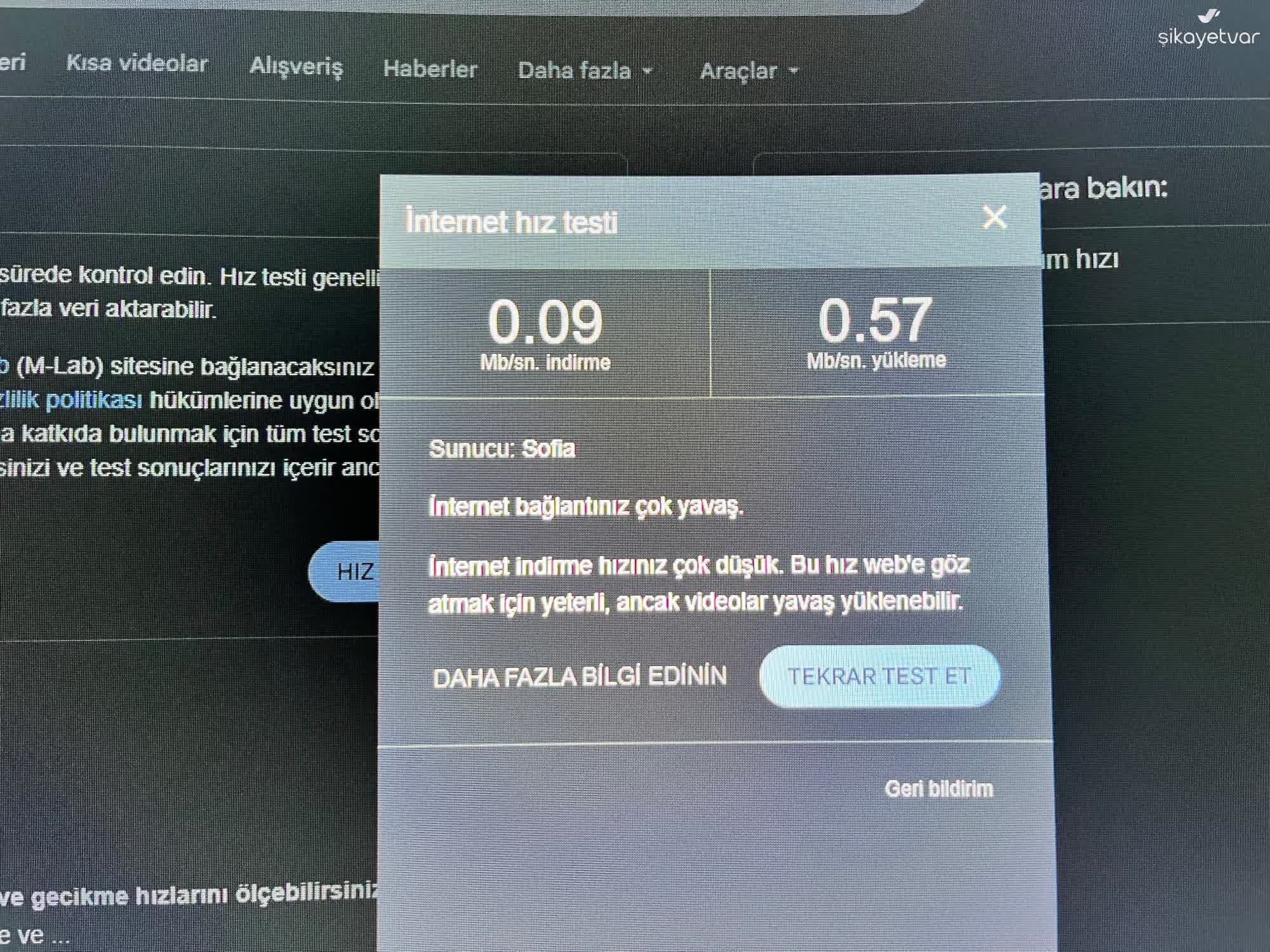 Turkcell Superbox İnternet Hızı 0.09 Mbps'ye Düşmüş, Ping Sürekli