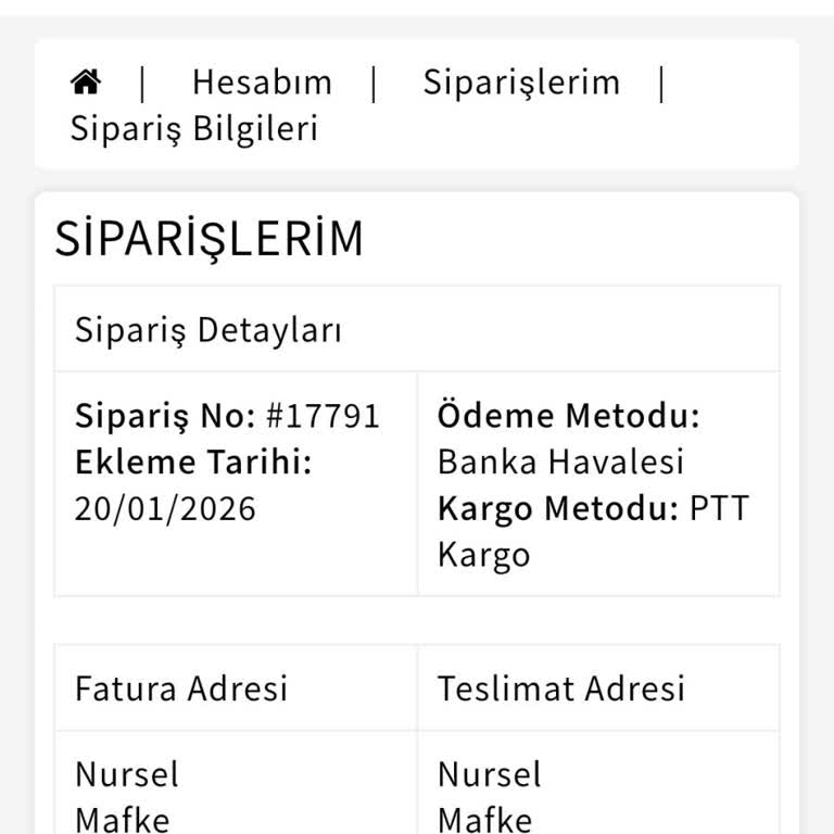 Siparişim Gelmedi Ve Yanıt Alamadım