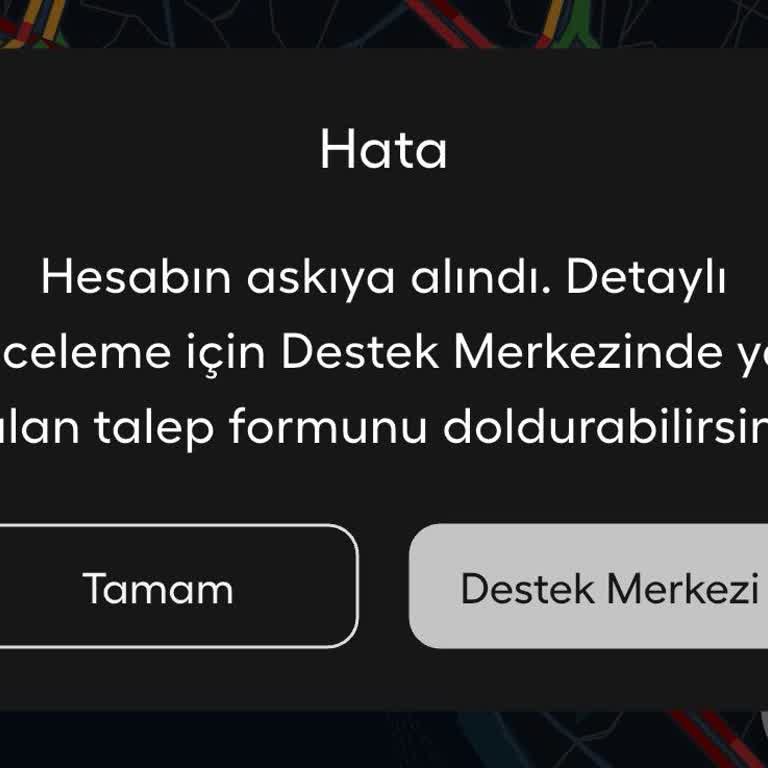 Hesabım Neden Askıya Alındı? Ücretli Hafta Paketi İadesi İstiyorum