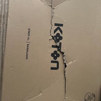 Koton Hediye Paketi Parçalanmış Cargo X Kargo Hasarlı Teslimat