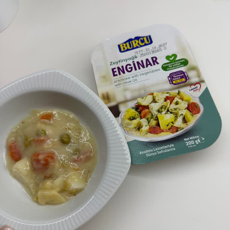 Paket Görseliyle Uyuşmayan Zeytinyağlı Enginar Ve Az Miktar