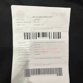 Mavi Ürünlerinde Hızlı Kalite Bozulması Ve Tam İade Talebi