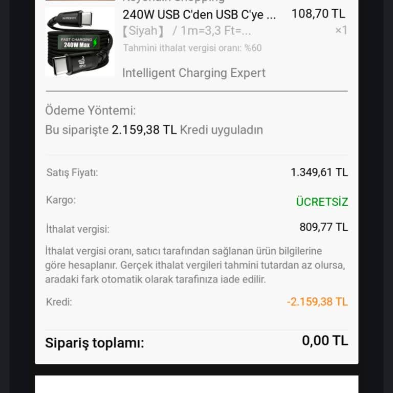 2100 TL'lik Siparişimde Yanlış Ürün Ve Eksik İade Sorunu