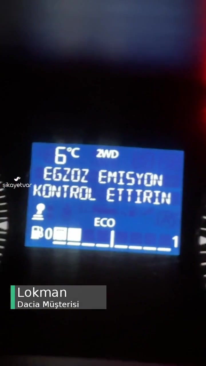 Dacia Duster 1.3 Tce Egzoz Emisyon Uyarısı videonun kapak resmi