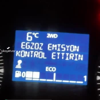Dacia Duster 1.3 Tce Egzoz Emisyon Uyarısı