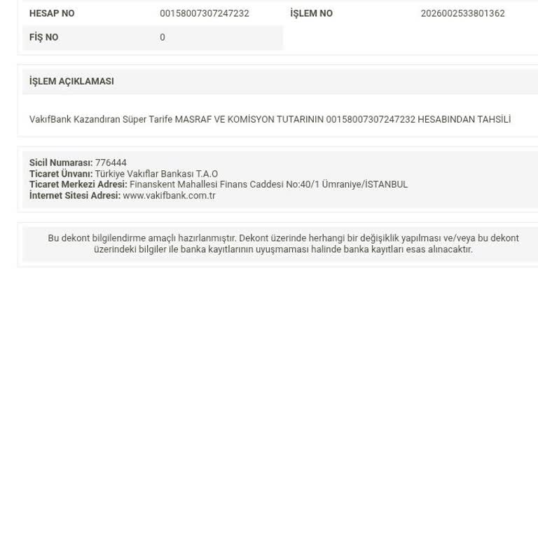 Kazandıran Tarife Kesintisi Yetkisiz Ve İade Talebi