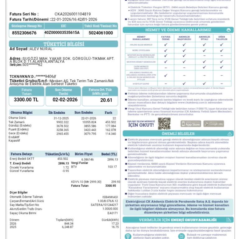 Yanıltıcı Bilgilendirme Sonucu Fatura Farkı Ve Devlet Desteği Kaybı