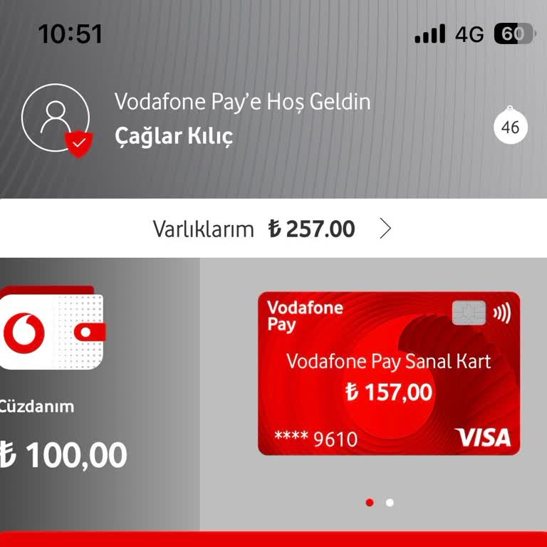 Vodafone Pay Sanal Karttaki Para Cüzdana Aktarılmadı Ve Fatura Ödenemiyor