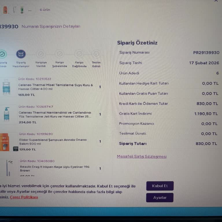 Gratis Siparişimin Kargo Gecikmesi Ve Teslimat Bilgi Eksikliği