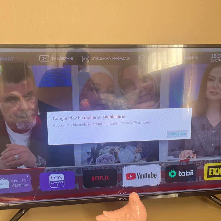 Google Play Hizmeti Uyarısının Sürekli Görünmesi Onvo TV Kullanımını Bozuyor