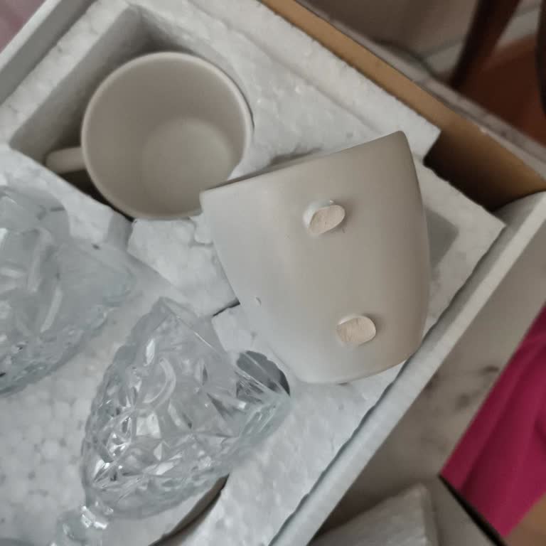 Kırık Fincan Seti Hediye Olarak Geldi, Çözüm Ve Değişim Talebi