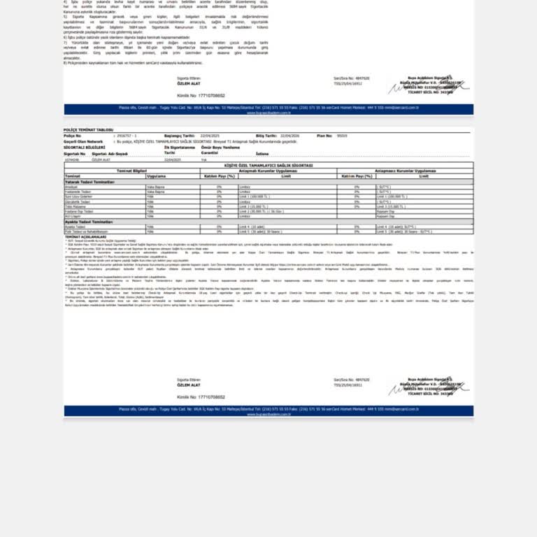 Habersiz Tek Taraflı Poliçe Feshi Ve Tazminat Talebi