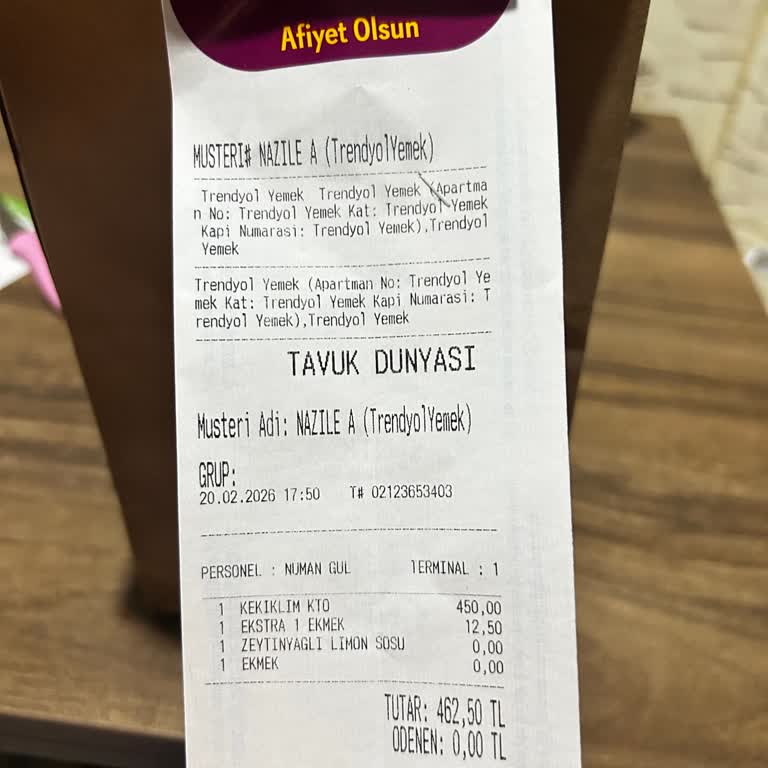 İftar İçin Yanlış Sipariş Ve Çifte Ücret Sorunu