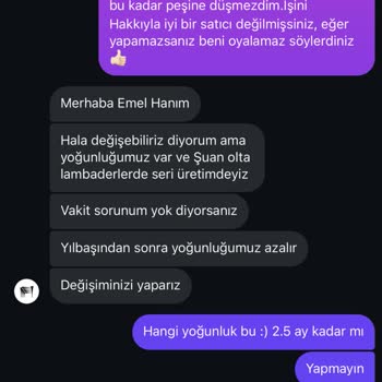 Instagram Üzerinden Alınan Lambaderde İade Ve Değişim Sorunu