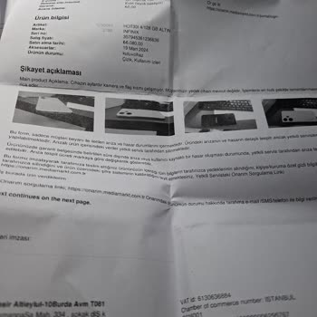 Media Markt’ta Kamera Arızası İçin Garanti Kapsamında Ücretsiz Onarım Talebi