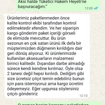 İlk Kullanımda Kırılan Kaban Düğmeleri İçin Firma Değişim Reddi Ve Masrafları Müşteriye Yükledi