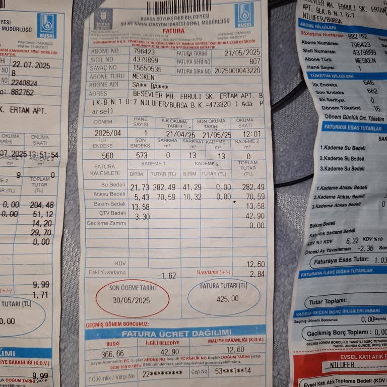 Bursa'da Su Faturalarında Aşırı Artış Ve Haksız Ücretlendirme