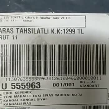 Tev Tekstil Değişim Ya Da İade İstiyorum!