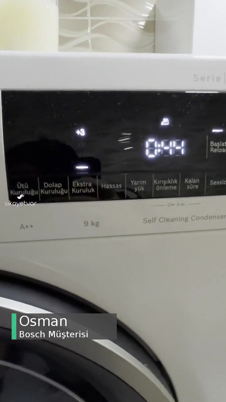 Bosch Serie 6 Çamaşır Kurutma Makinesi Sorunu videonun kapak resmi