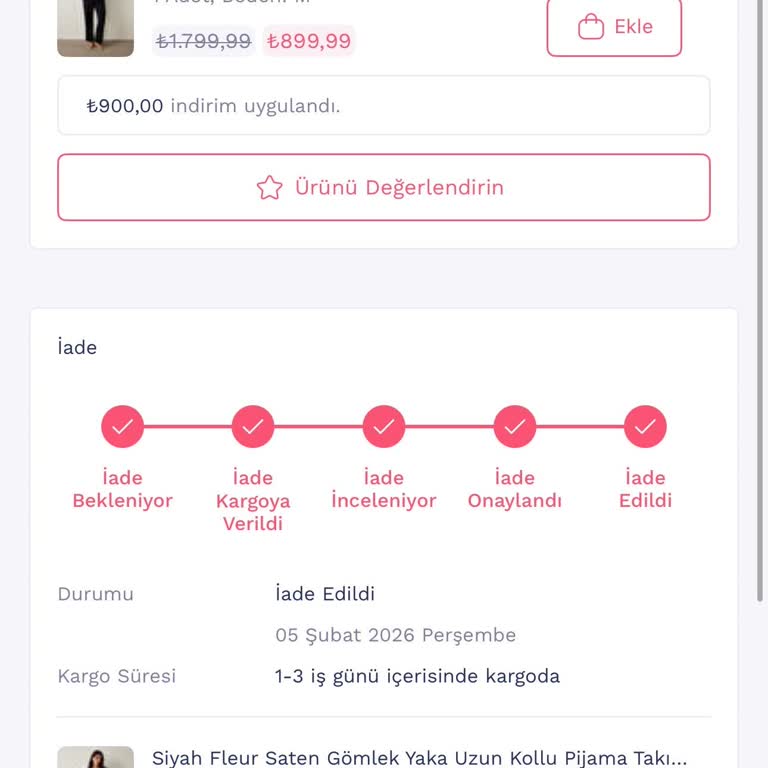 İade Tutarı Bir Ay Boyunca Hesaba Geçmedi Ve Müşteri Hizmetleri Çözüm Sunmuyor