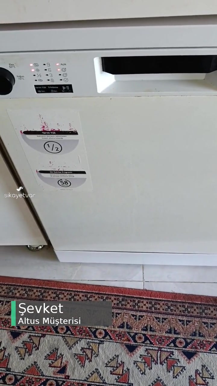 Altus Bulaşık Makinesi Ses Yapıyor! videonun kapak resmi