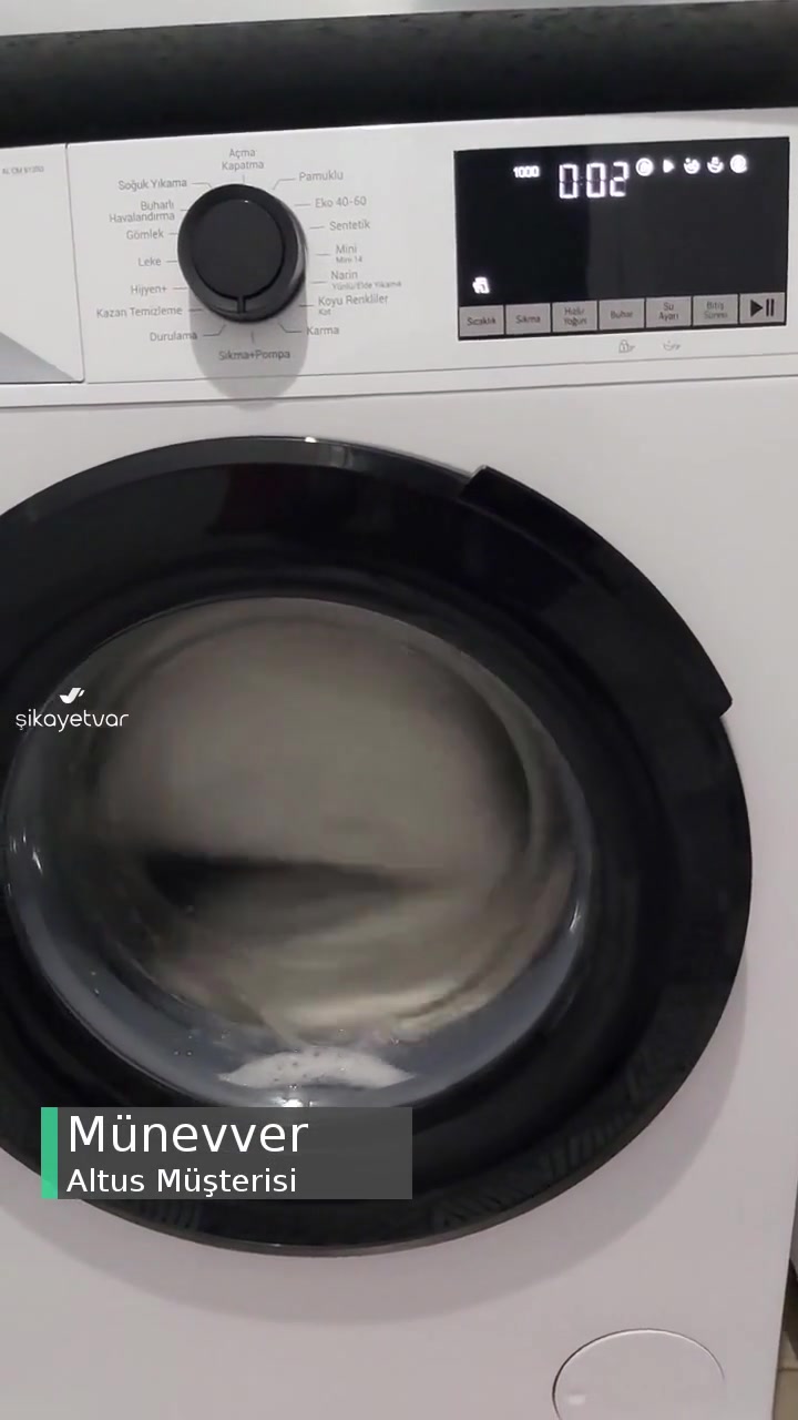 1.5 Aylık Altus 9 Kilogramlık Çamaşır Makinesi Sıkma Yapmıyor! videonun kapak resmi