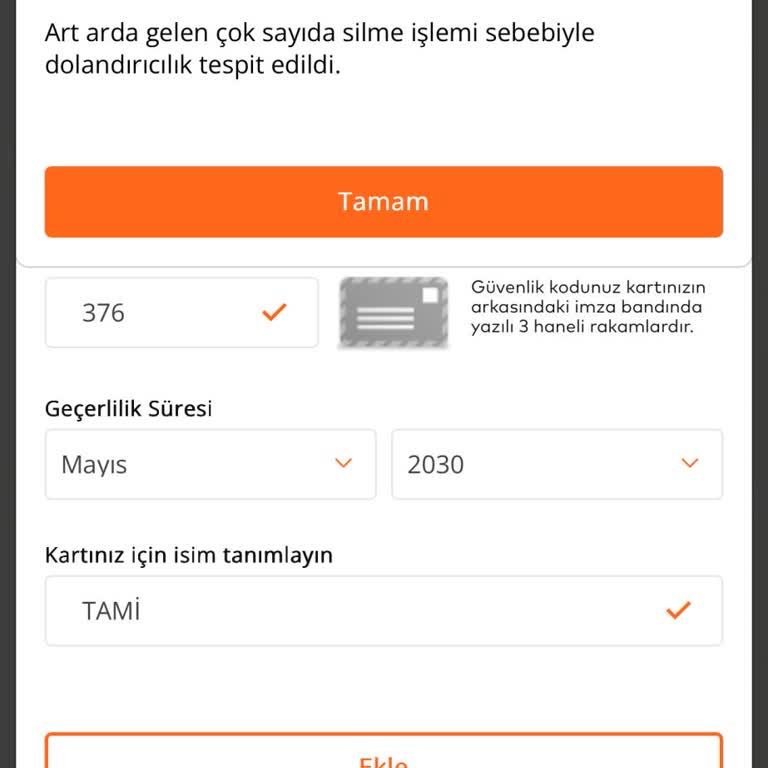 Masterpass Kart Ekleme Kısıtlaması Ve İletişim Sorunları