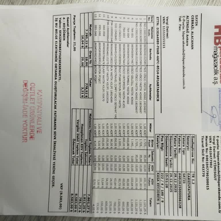 Sağlık Riski Taşıyan Kokulu Ortopedik Yastık Ve Çalışanın İlgisiz Tutumu