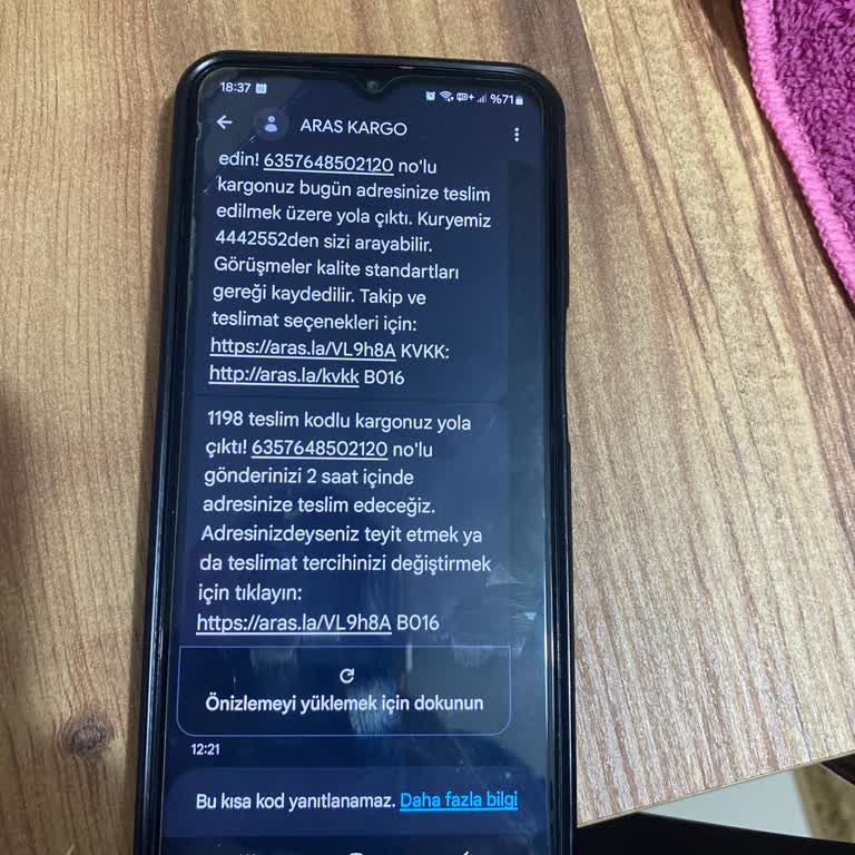 Aras Kargo’da Dağıtıma Çıktı Mesajı Aldığıma Rağmen Kargo Gelişmedi