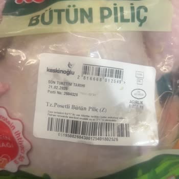 Teslim Edilen Son Kullanma Tarihi Geçmiş Tavuk Ürünleri Sağlık Riski Oluşturuyor