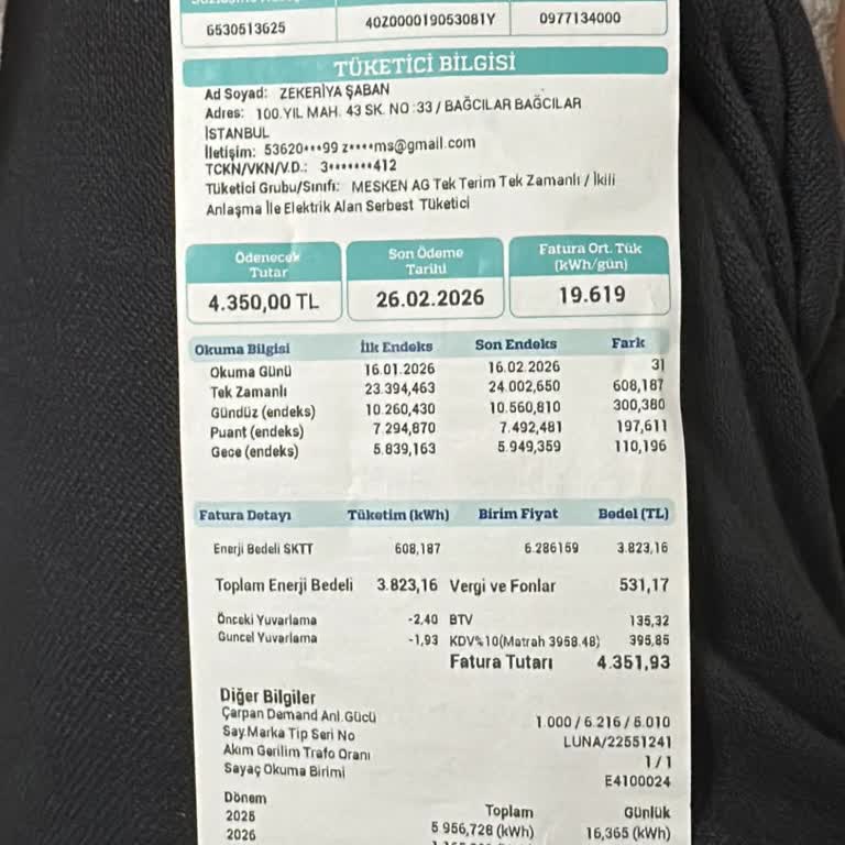 Elektrik Faturamın Aniden İkiye Katlanması Kabul Edilemez