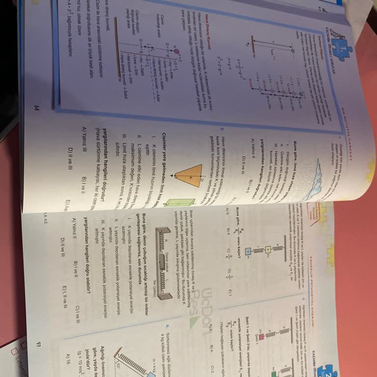 Baskı Hatası Nedeniyle Atışlar Konusu Eksik Fizik Kitabı