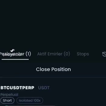 Bitexen Global Kârda Olan İşlemimi Kapatmıyor!