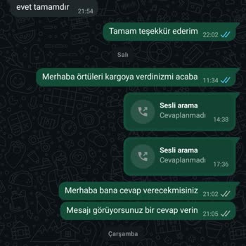 Ödenen 1.558,37 TL Ürün Gelmedi Satıcı Yanıt Vermedi İade İstiyorum