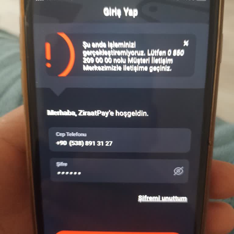 Ziraat Pay Uygulamasına Giriş Yapamıyor, 430 TL Bakiyeye Erişilemiyor