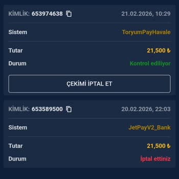 21.500 TL Çekim Talebim Onaylanmadı Ve Ödeme Gecikiyor