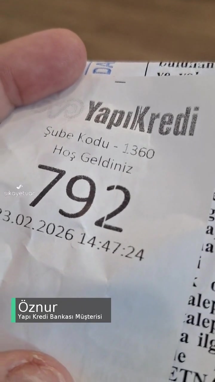 Yapı Kredi Cumhuriyet Beylikdüzü Şubede Sıra Sorunu! videonun kapak resmi