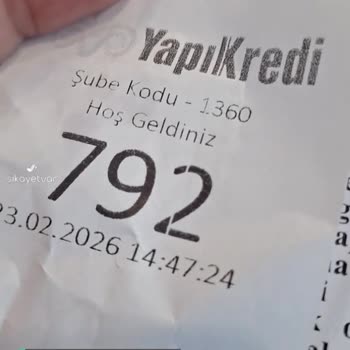Yapı Kredi Cumhuriyet Beylikdüzü Şubede Sıra Sorunu!