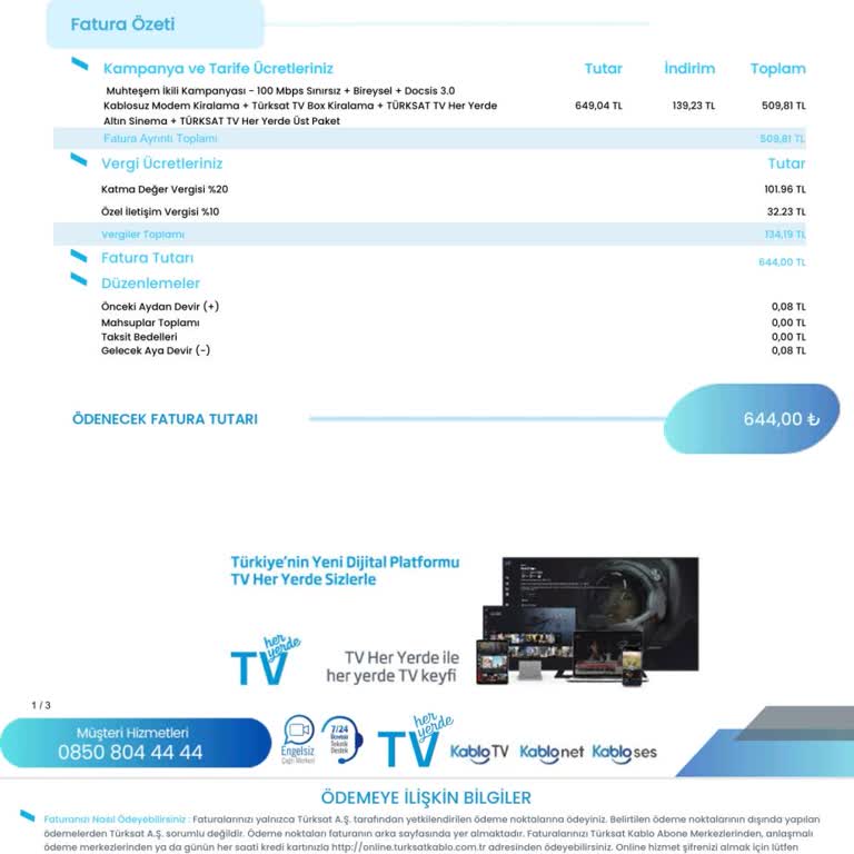 İnternet Kesintileri Ve Düşük Hız, Kablo TV Sürekli Yeniden Başlatma Sorunu