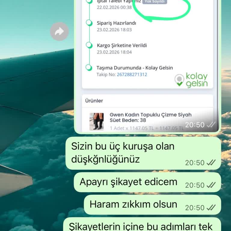 İki Siparişin Teslim Edilmemesi Ve Çelişkili Müşteri Hizmeti
