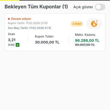 Kazanan Kuponda Oran Değişikliği Nedeniyle 46 Bin TL Eksik Ödeme