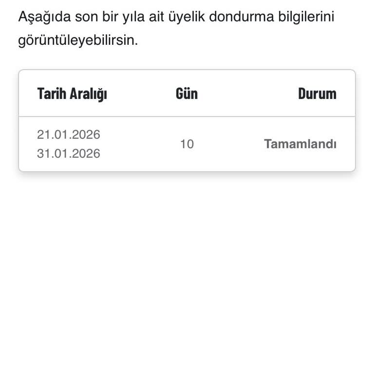 Gold Üyeliğimde Davet, Grup Dersi Ve Otomat Kredileri Hiç Yenilenmedi